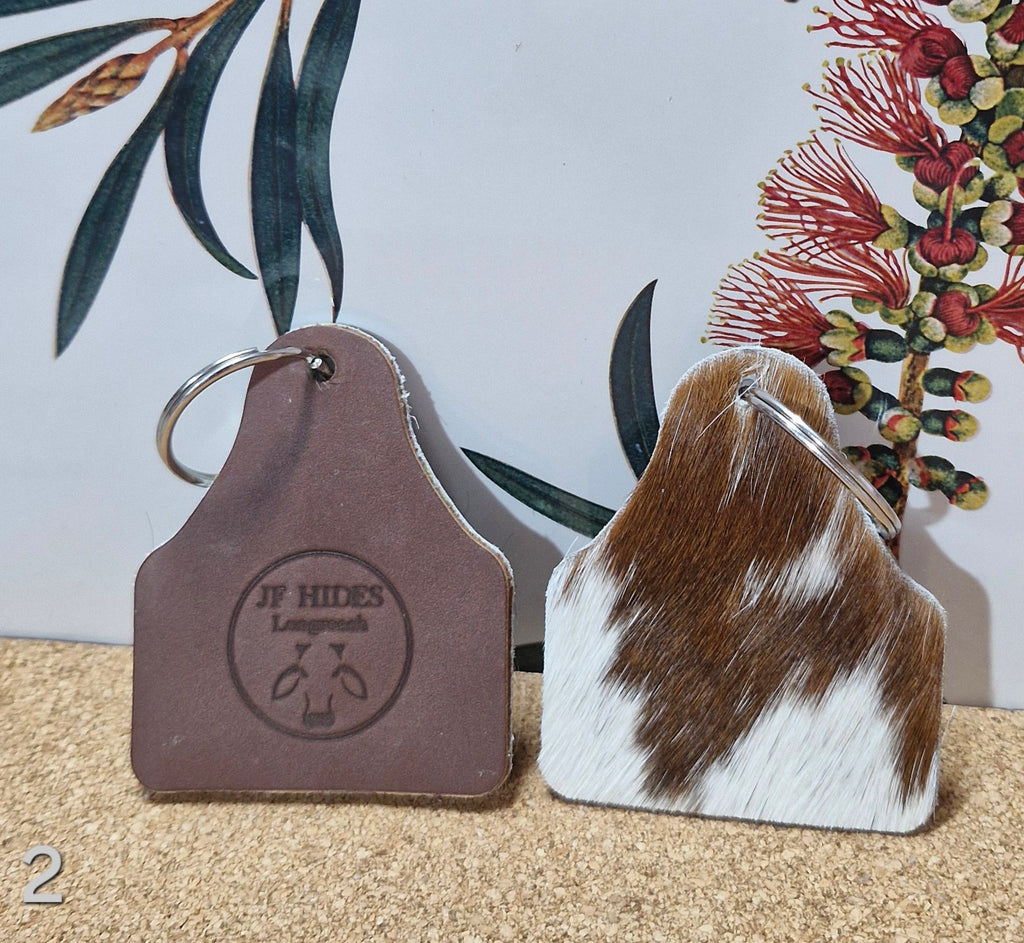 Cowhide Tag keyring KR_02