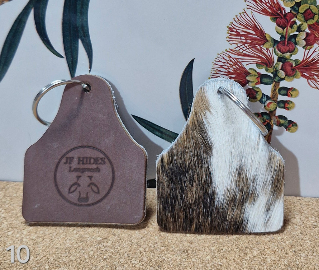 Cowhide Tag keyring KR_10