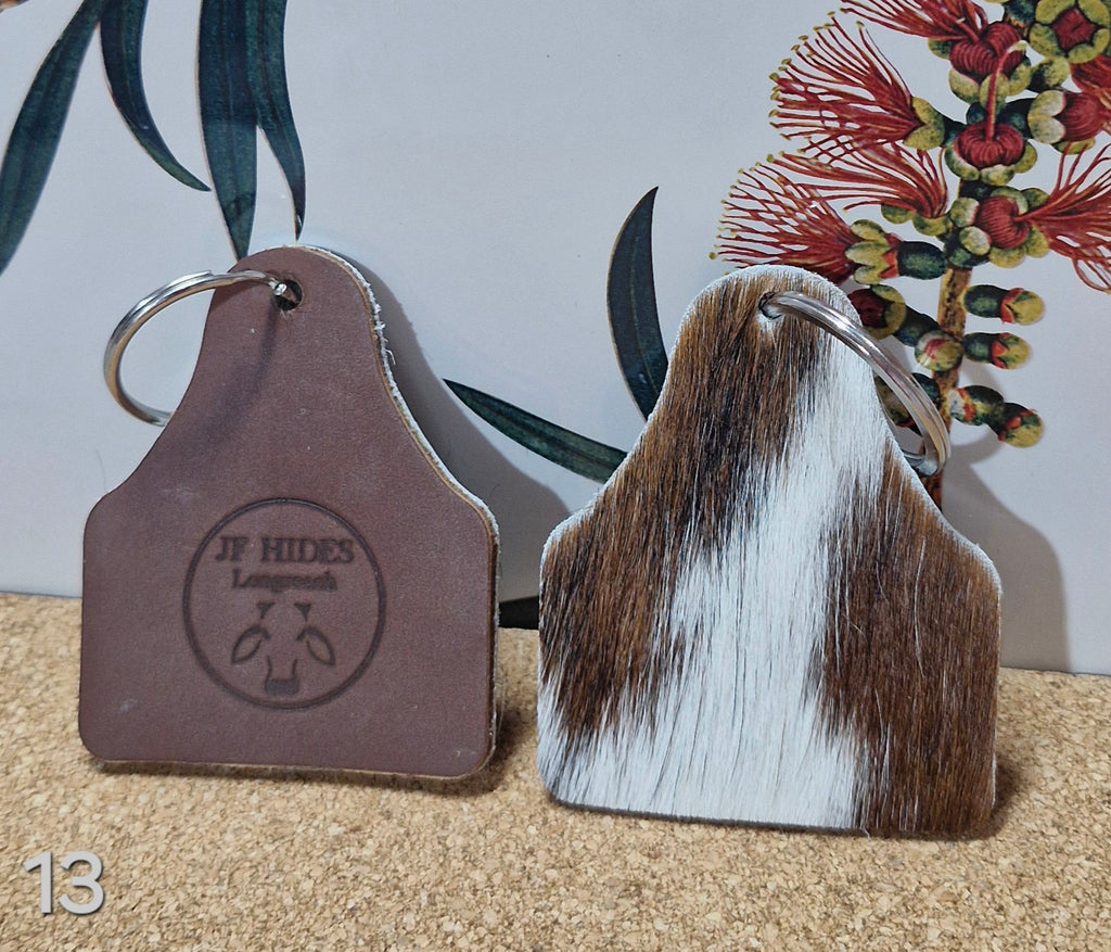 Cowhide Tag keyring KR_13