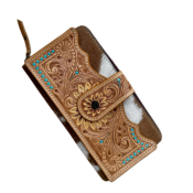 Sunflower Tooled Wallet - Tan, Brown or Black