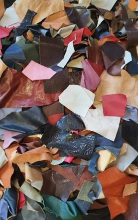 500g bags of Coloured Leather