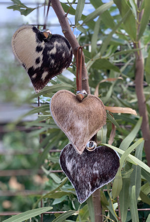 Brown & White (Hearts)