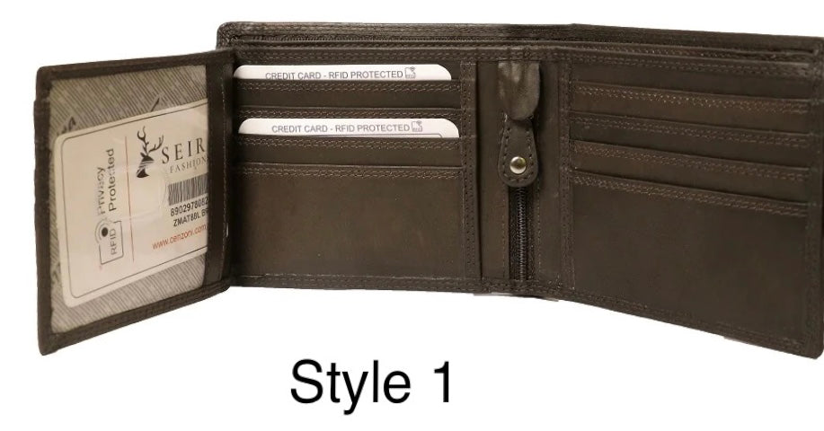 Cenzoni Mens Wallet _ Style 1 _ Black