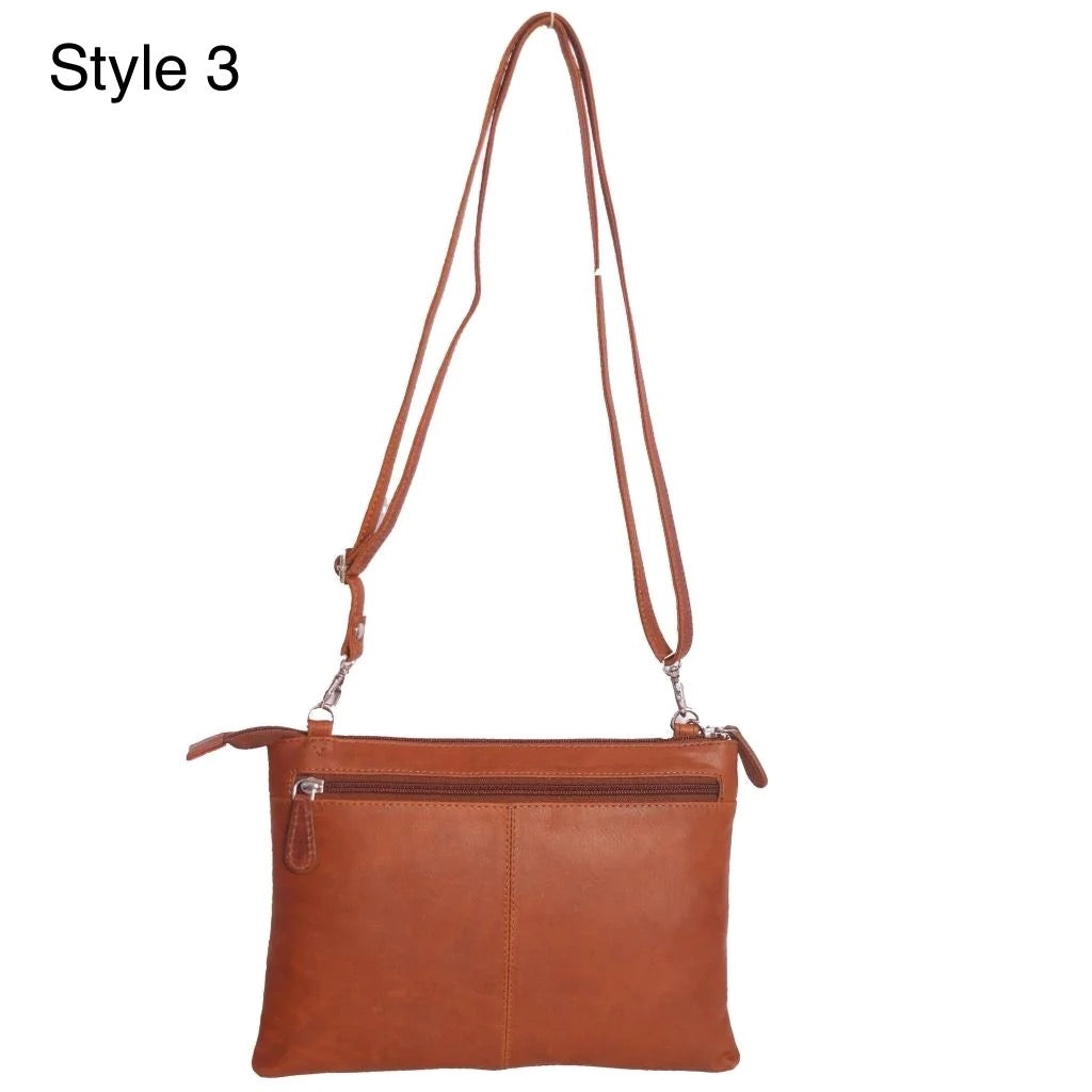 Cenzoni Crossbody Bag _ Style 3 _ Tan No 2