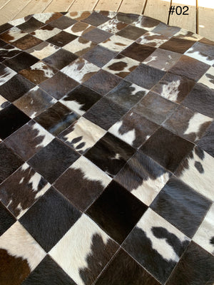 Patchwork Cowhide Rug - 002