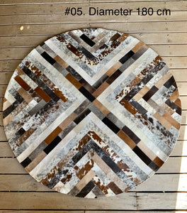 Patchwork Cowhide Rug - 005