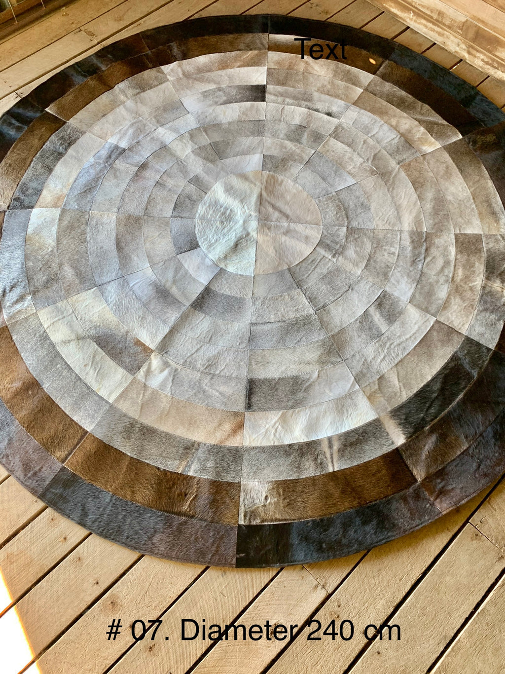 Patchwork Cowhide Rug - 007