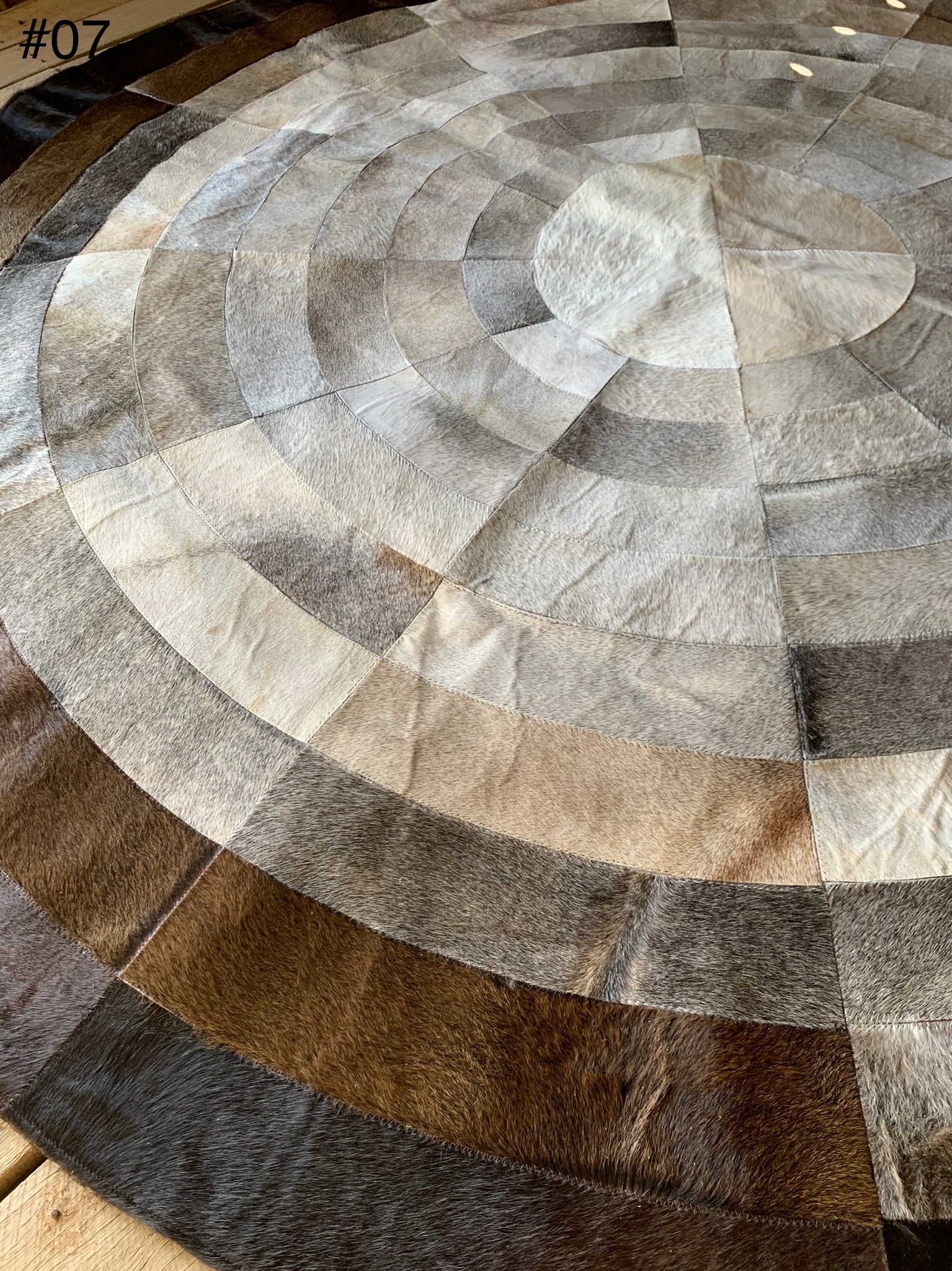 Patchwork Cowhide Rug - 007