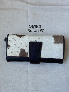 Ladies Hide Wallet _ Style 3 _ Brown #2