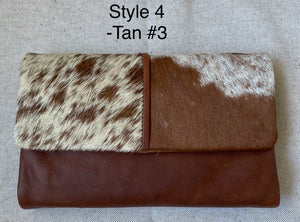 Ladies Hide Wallet _ Style 4 _ Tan #3