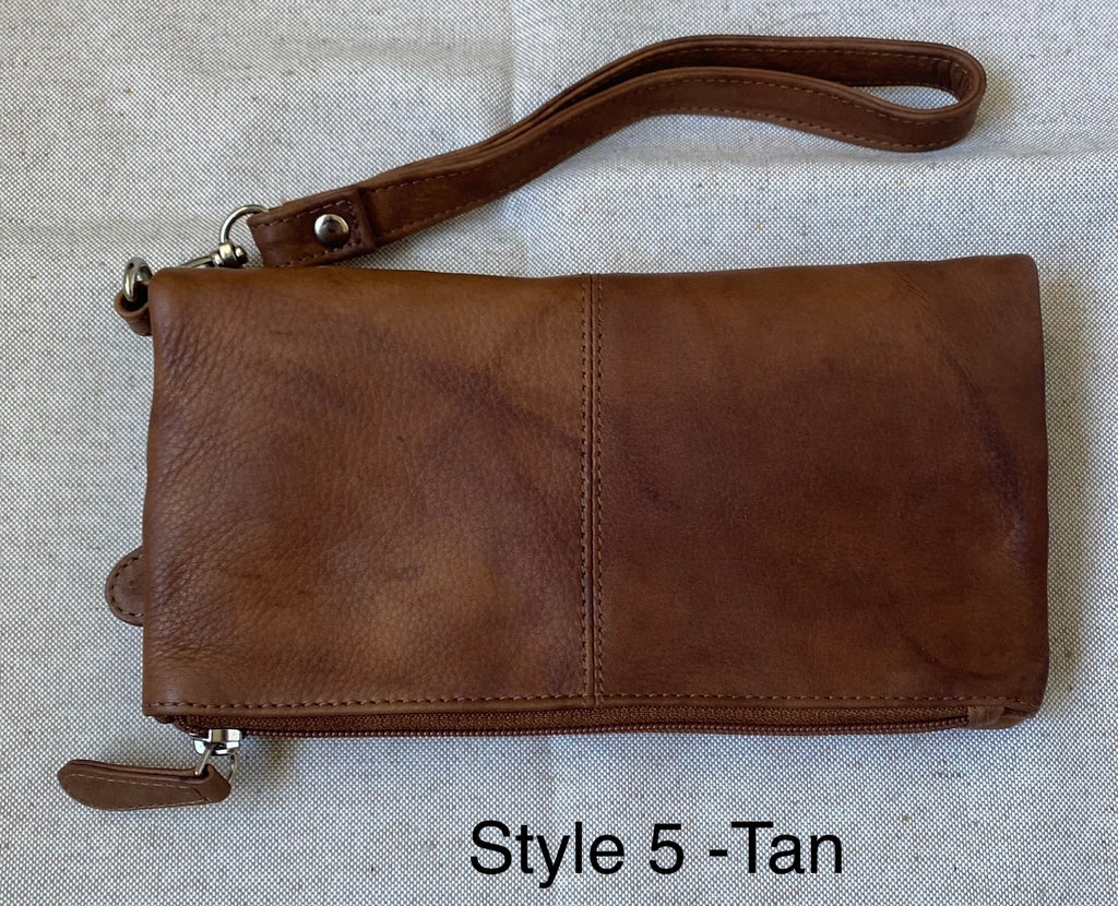 Ladies Leather Wallet _ Style 5 _ Tan