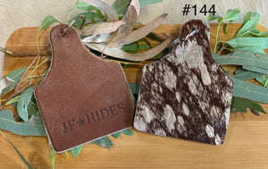 Cow Hide Key Tags _ No 144