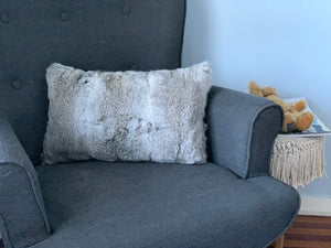 Grey Rabbit Cushion - Lumbar