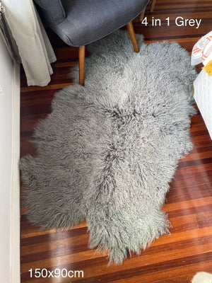 Mongolian Hide _  4 in 1 Grey