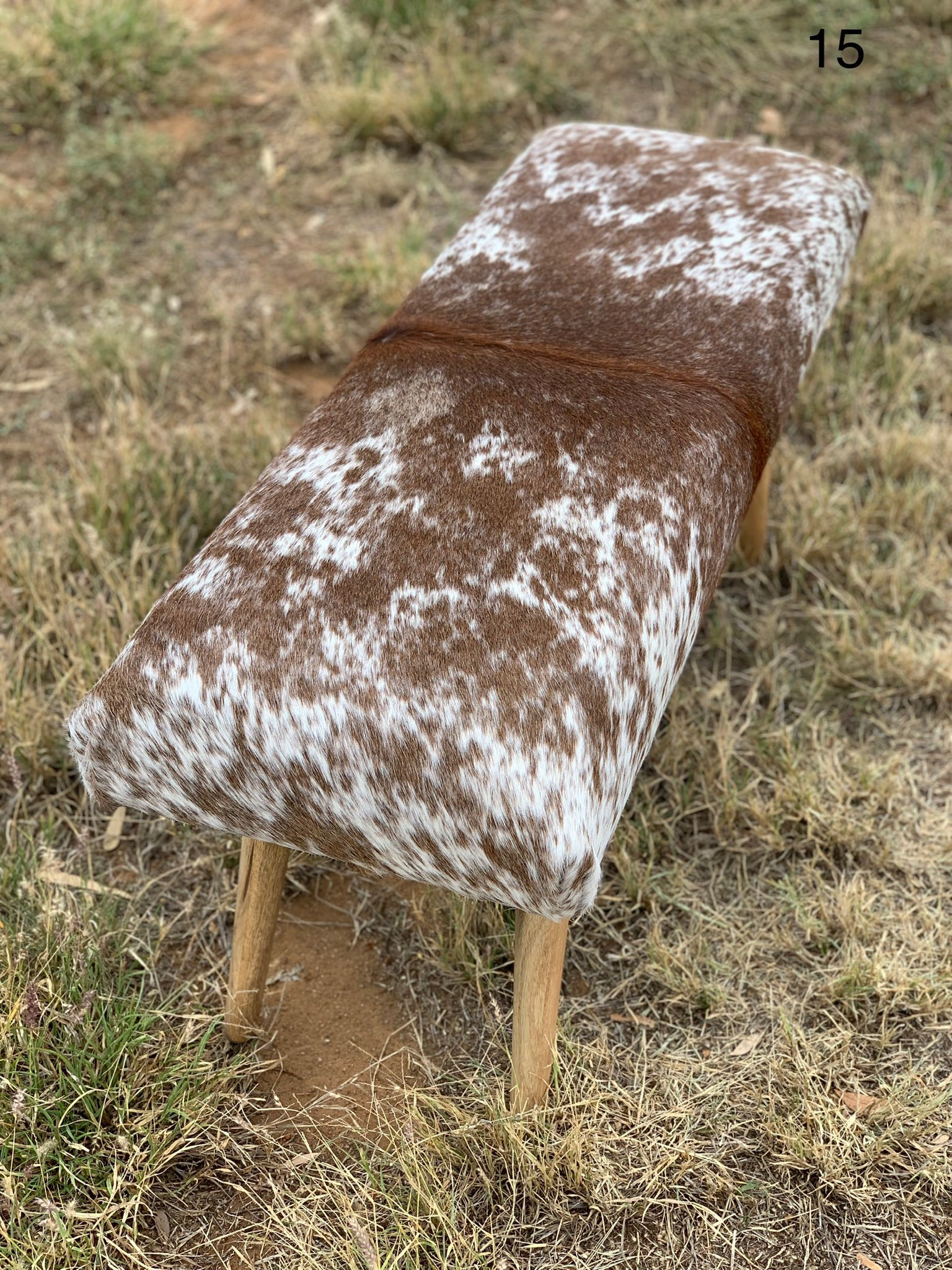 Cowhide Bench Seat _ 15