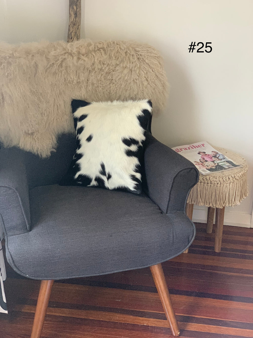 Cowhide and Leather Cushion Cover_25