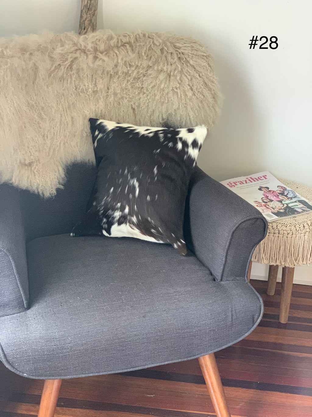 Cowhide and Leather Cushion Cover_28